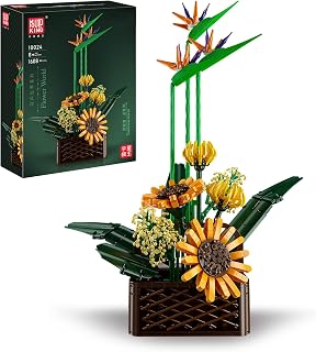 Mould King 10024 Botanical Collection Strelitzia Reginae Building Set,DIY Home Decoration for Kids and Adults Building Bouquet (1608 Pieces)