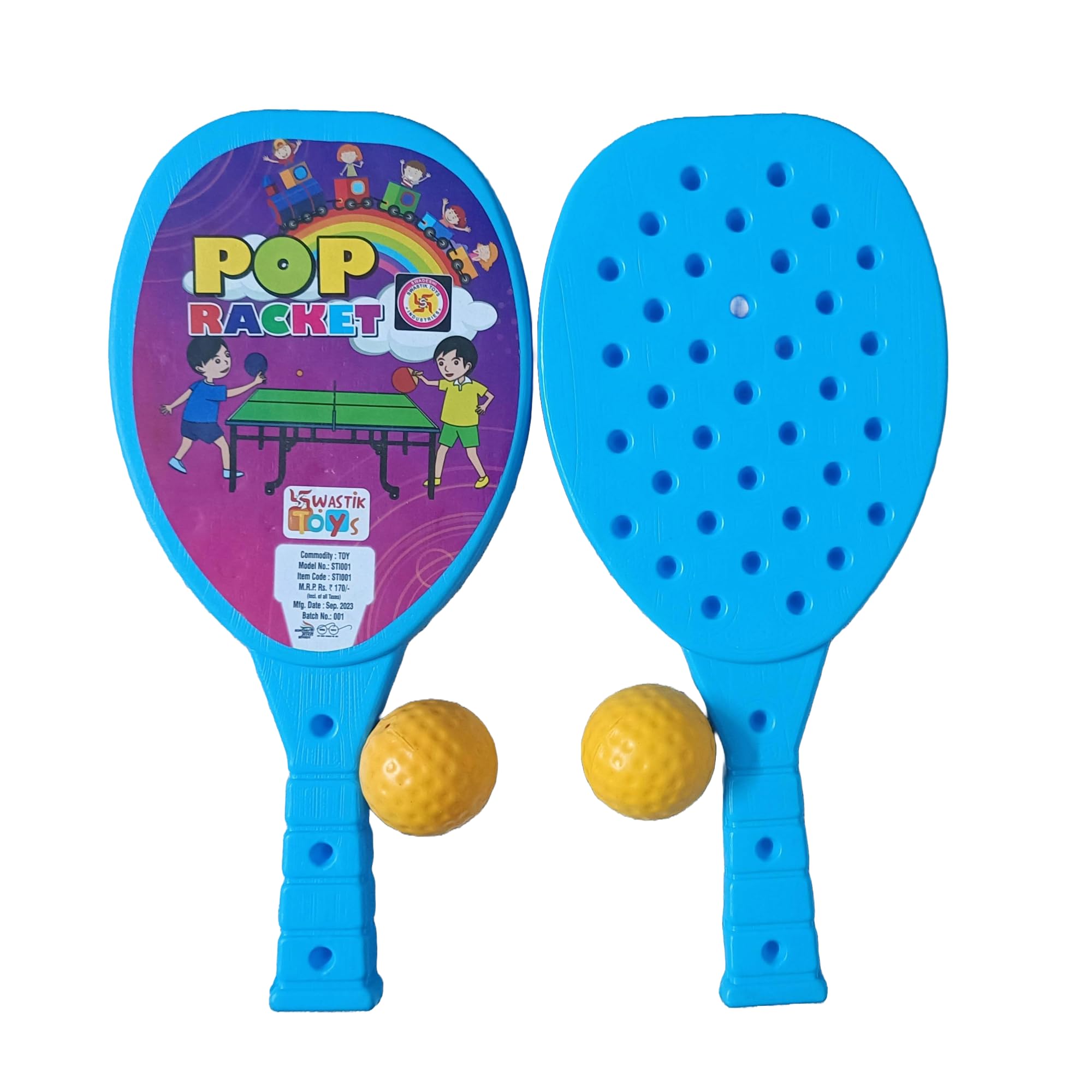 VRS Enterprise Plastic Racket Set for Kids | Indoor/Outdoor Sports Kits | Made in India | Plastic Table Tennis kit (Medium Size) (B0CY9SF45H) Amazon Price History, Amazon Price Tracker