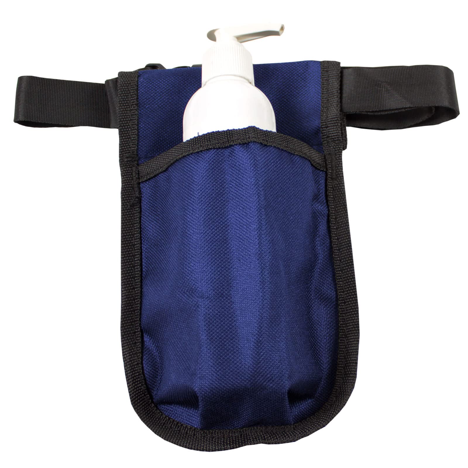 Rapport Single Massage Bottle Holster with 8 Ounce White Bottle & Pump for Lotions and Oils. - The Essential Accessory for Massage Therapy