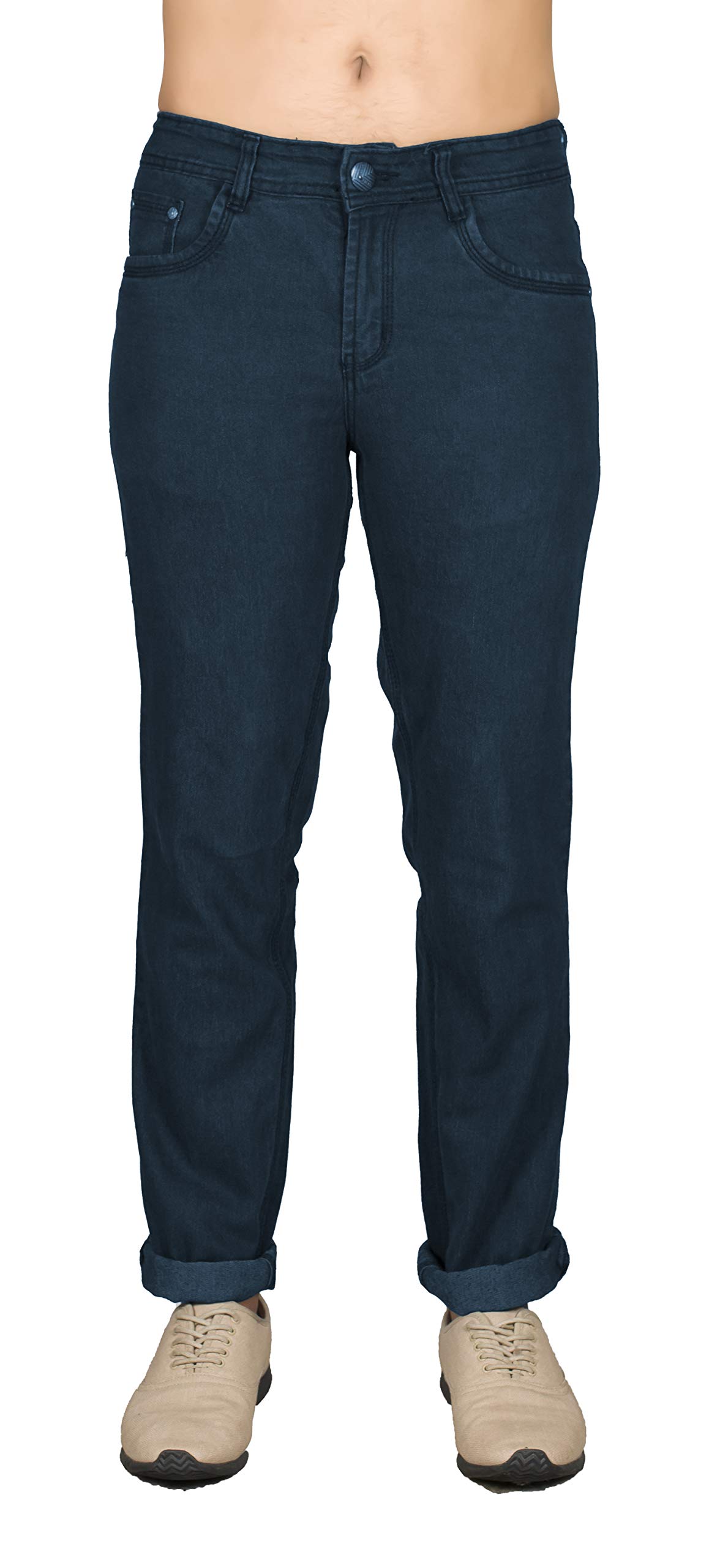 0-DEGREEMen Jeans Pant Stretch Slim Fit