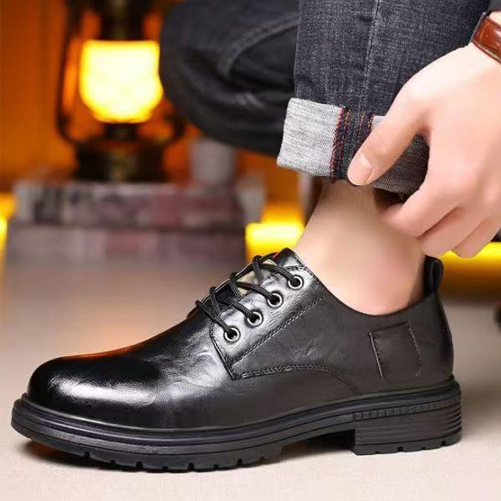 Uomo Scarpe da Formale Scarpe da Sera | antiscivolo, traspirante, Punta Tonda, classico, Nozze, Commerciale, Sposa