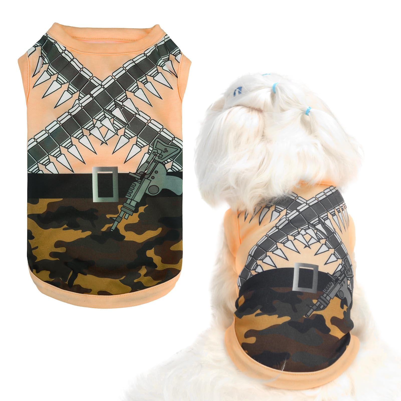 Costume d'Halloween pour chien BINGPET : débardeur amusant taille S pour fêtes de chats