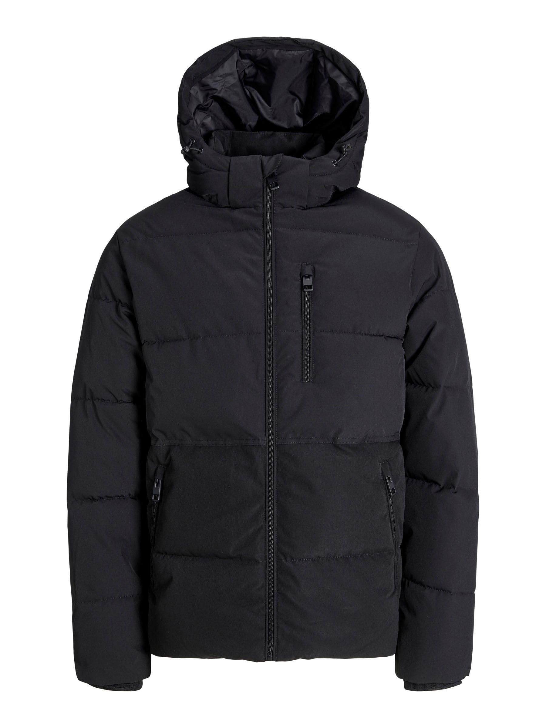 JACK & JONES Men's Jjeowen Puffer Sn, black, xx_l