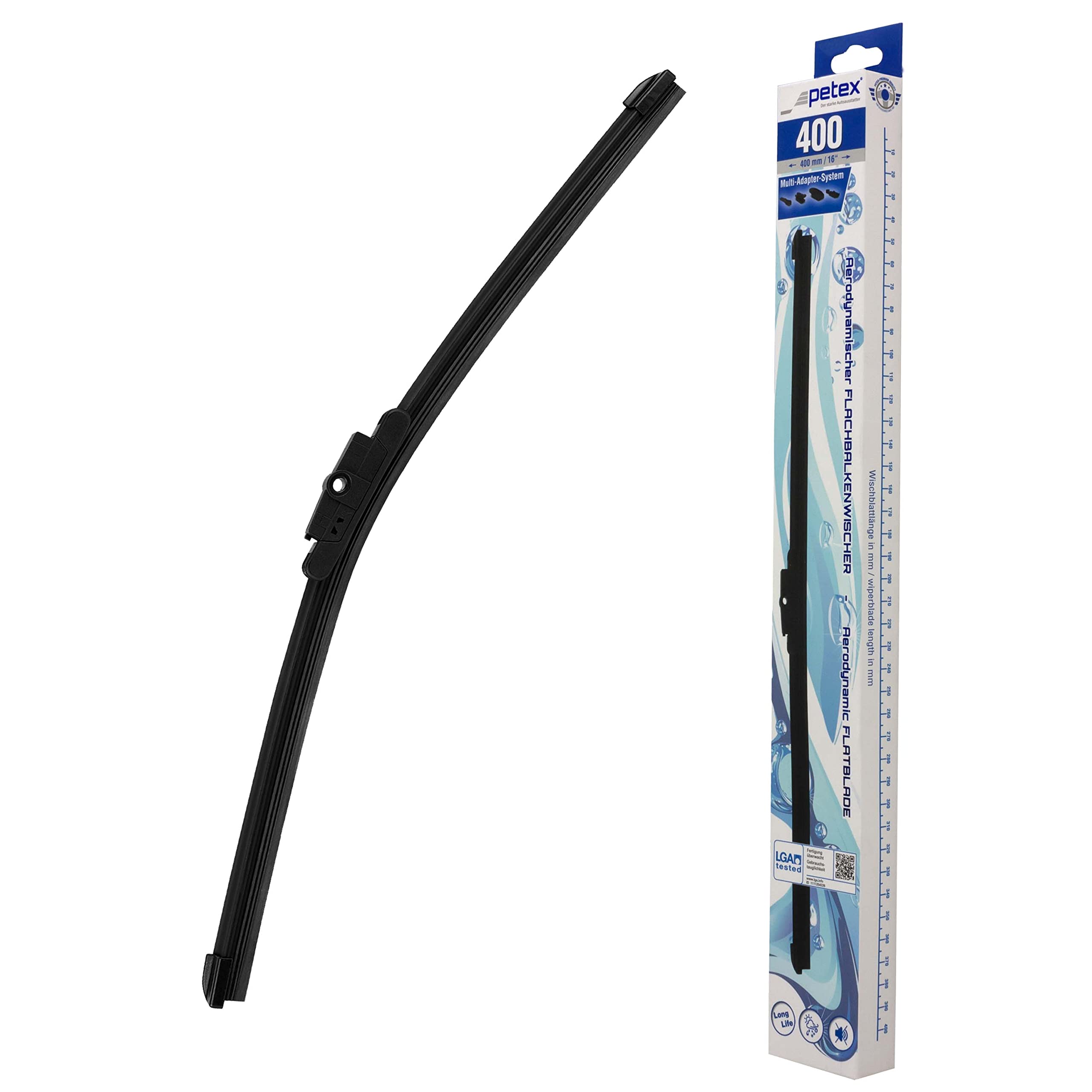 PETEX 1 x Car Wiper Blade, Windscreen Wiper, Length: 400 mm - Front Windscreen