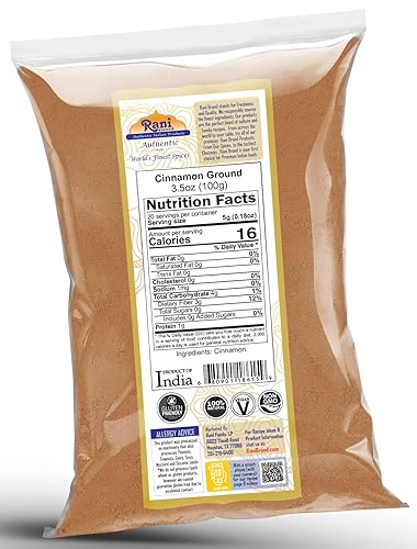 Vista 18 de Rani Canela en polvo (molida) Especias 16 oz (1 libra) 16.01 oz tarro de PET ~ Todo natural Sin sal Vegano Sin colores Apto para gluten