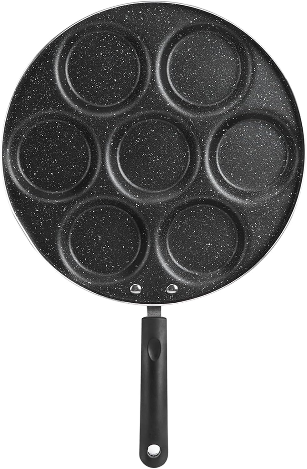 7 Holes Egg Frying Pan, 7 Holes Frying Pan Non Stick Fried Eggs Cooking Pan Burger Household Kitchen Cookware