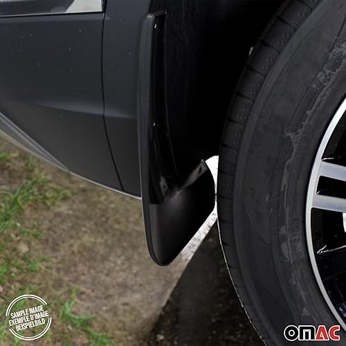 Miniatura 6 de OMAC Guardabarros Splash Barro Flaps para Chevrolet Captiva Sport 2008-2015 Negro 4 Unidades