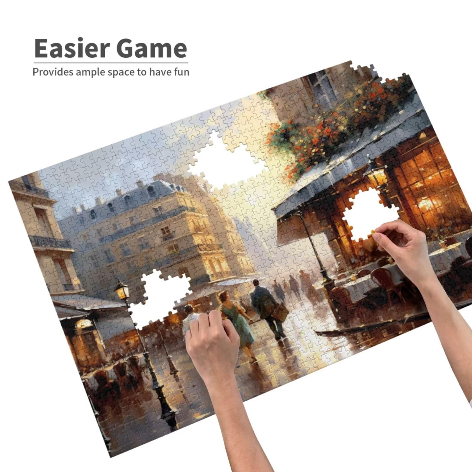 New York Puzzle 2000 Pezzi Adulti, 5D DIY Puzzle Strada Pattern Design con Confezione Regalo per Regalo Donna, Attività Famiglie Impegnative Principianti per Home Wall Bedroom Decor 99 x 70 cm -940Y