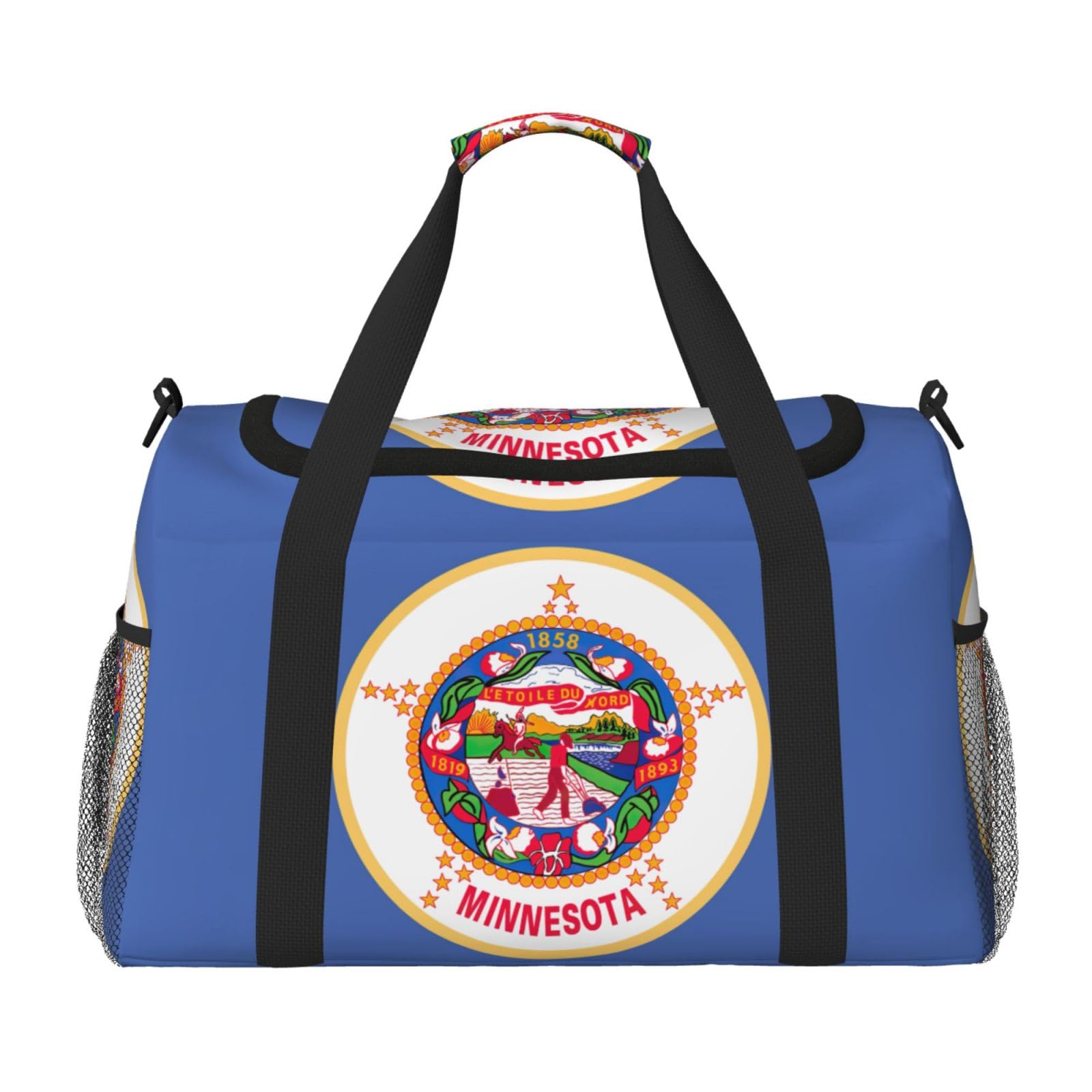 Flaga stanu Minnesota torba na ramię kobiety mężczyźni podróżna torba crossbody torebka torba na ramię torebki robocze codzienna torba hobo