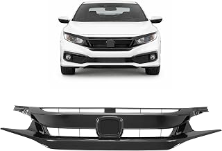 Grille Gloss Black Compatible with 2019-2021 Honda Civic Plastic(ABS) Painted