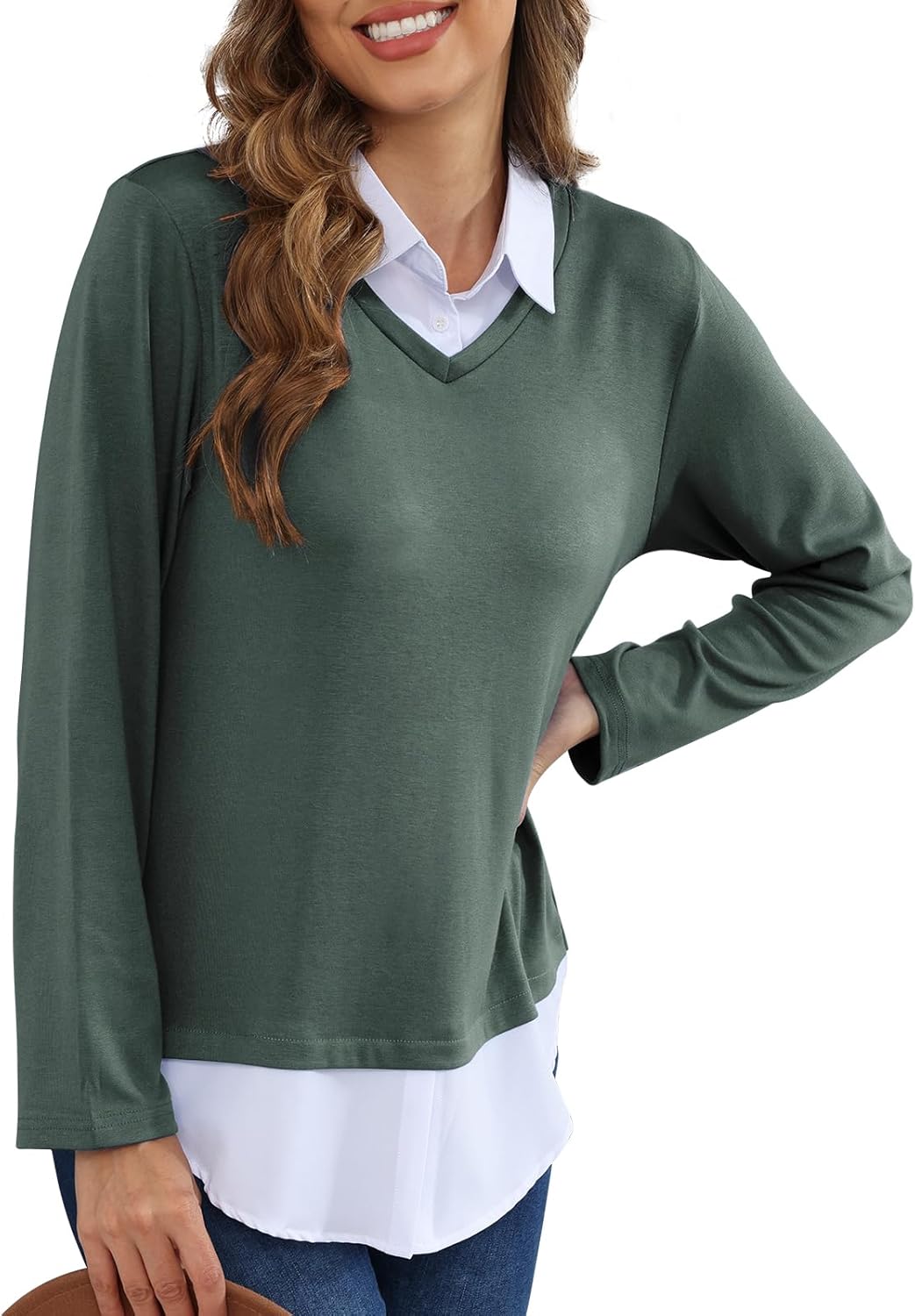 MISS FORTUNE Collared Sweater Women Ladies Womens Long Sleeve Sweaters Tops 2025 Fashion - Image 2