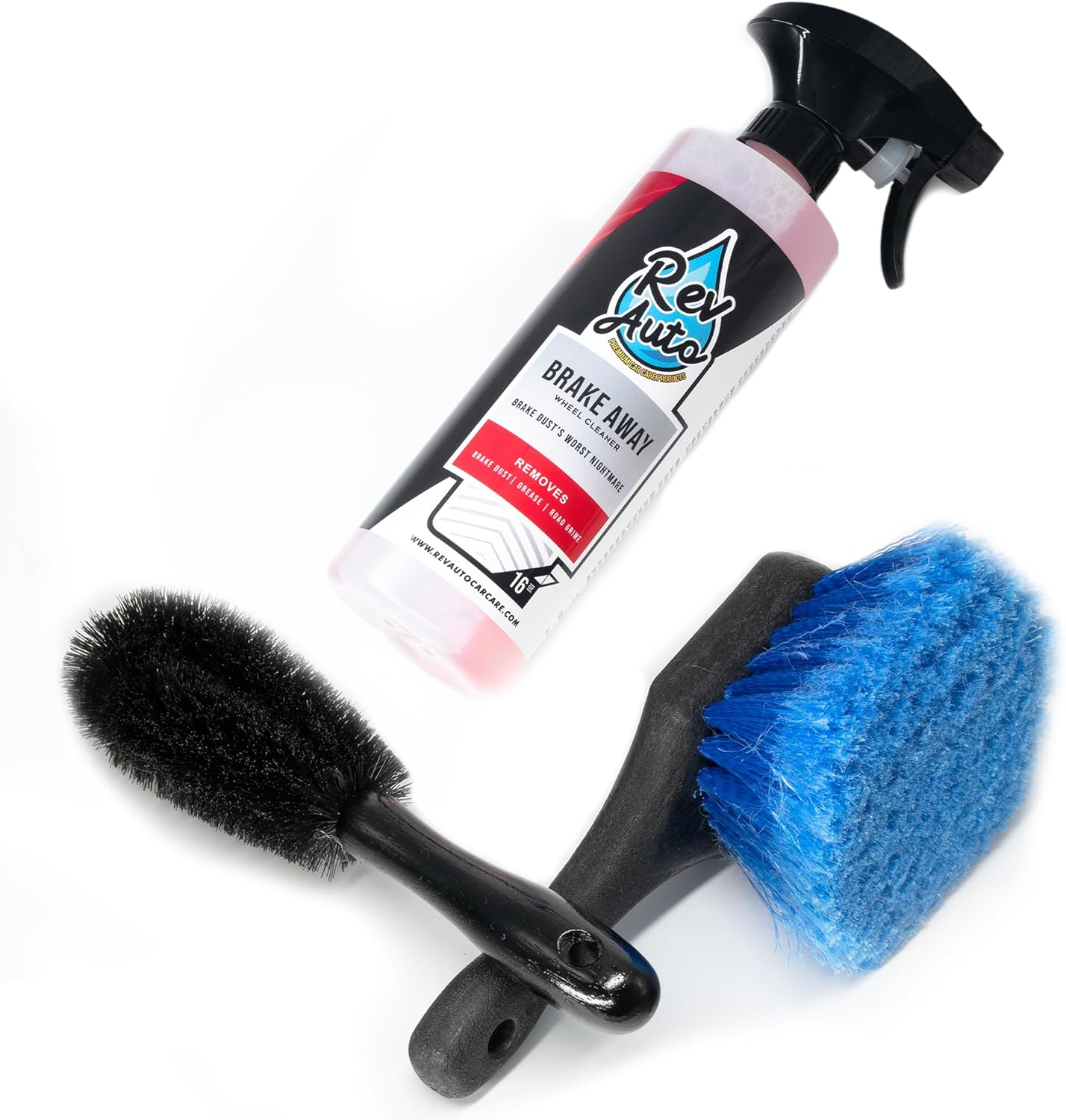 Rev Auto Wheel Cleaning Kit (3 Items) Professional Wheel