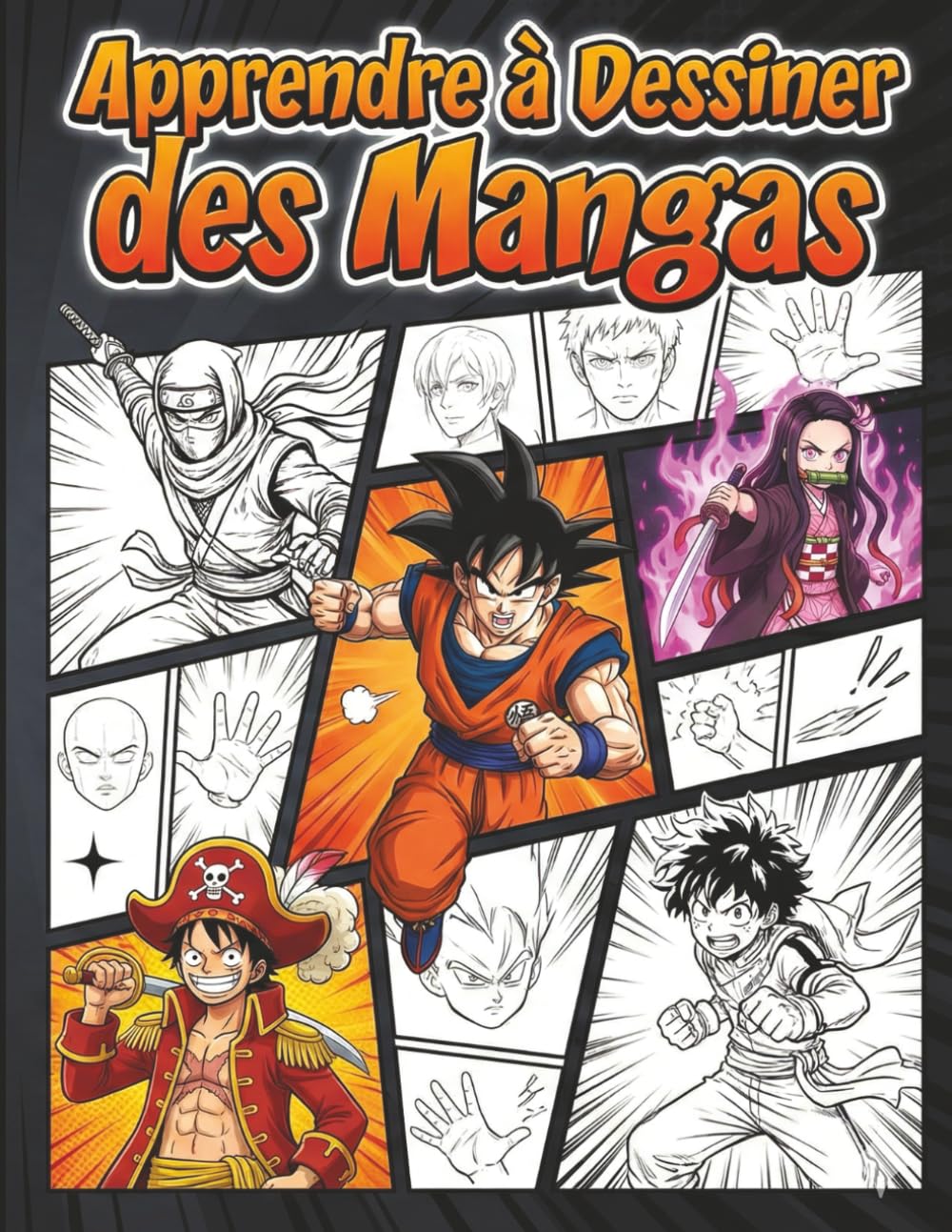 Apprendre à dessiner des mangas: Une idée cadeau idéale pour les passionnés de manga – créer des personnages, des visages et des poses avec plaisir