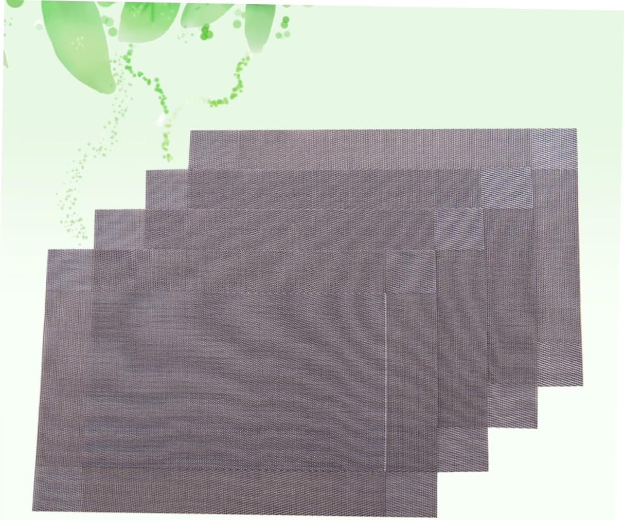 8pcs Tableware Mat PVC Placemats Table Mat Table Mat Home Table Mat Workmanship Table Mat Tableware Table Mat Hotel Table Mats Table Pad Restaurant Table Mats Grey