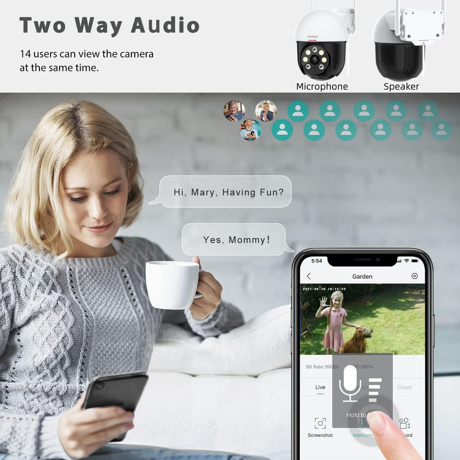 Two-way audio functionality