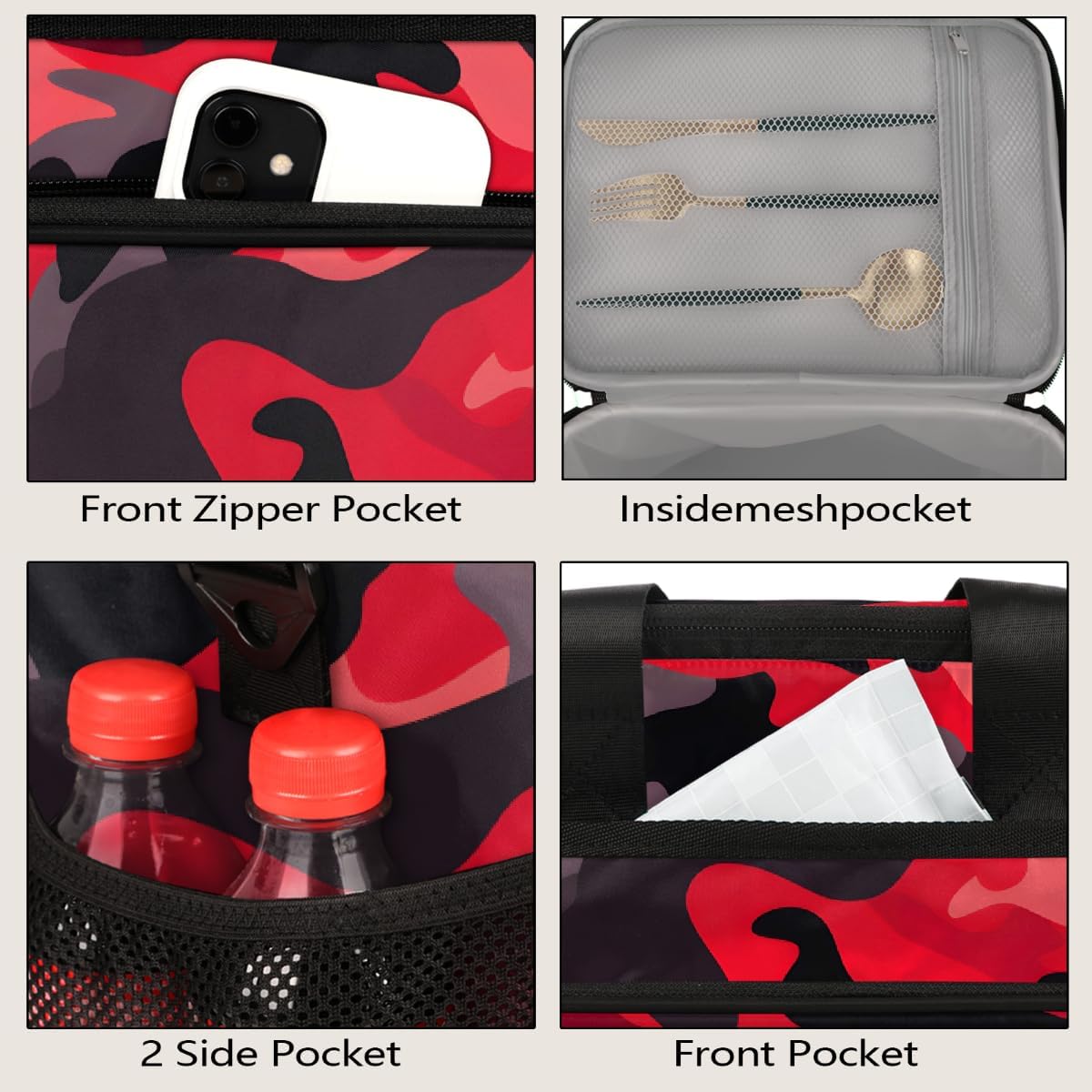 Soft Cooler Bag Insulated Lunch Box for Men & Women, Large Leakproof Lunch Bag Portable Beach Cooler B-13