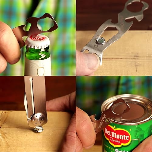 Miniatura 9 de Outdoor Edge ChowPal - Multiherramienta para comer con cuchillo plegable, tenedor, cuchara, abrebotellas, abrelatas, llave graduada y