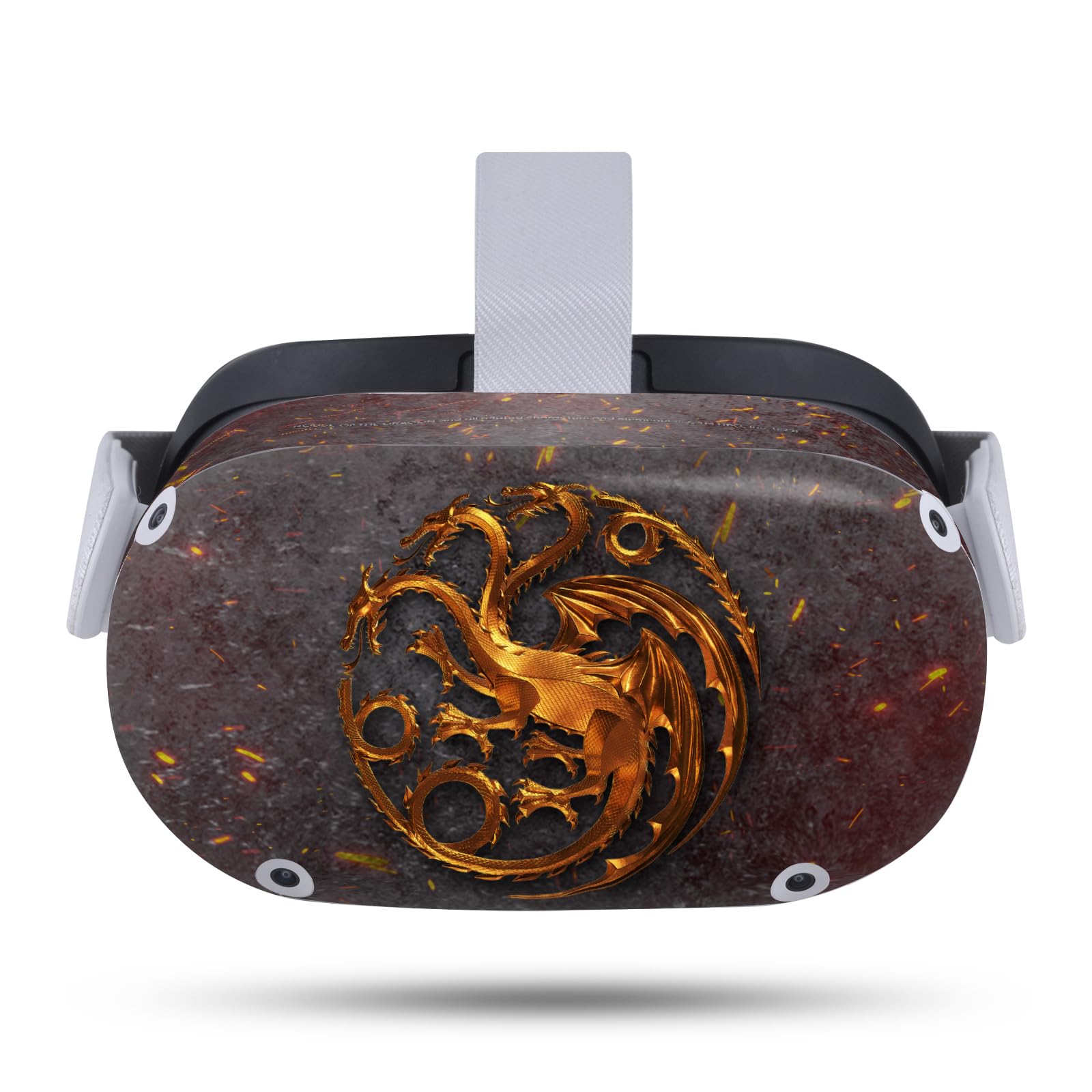 Head Case Designs Officially Licensed House of The Dragon: Television Series House Targaryen Sigils and Characters Vinyl Sticker Skin Decal Cover Compatible with Meta Quest 2