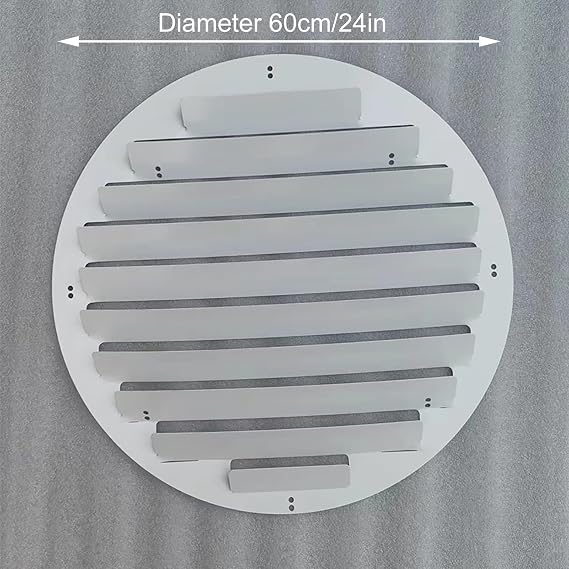Air Conditioner Outdoor Unit Wind Deflector, Split Air Conditioner Deflector, Anti-direct Protection Fence for External Machine(White,60cm/24in)