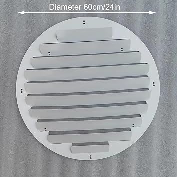Air Conditioner Outdoor Unit Wind Deflector, Split Air Conditioner Deflector, Anti-direct Protection Fence for External Machine(White,60cm/24in)