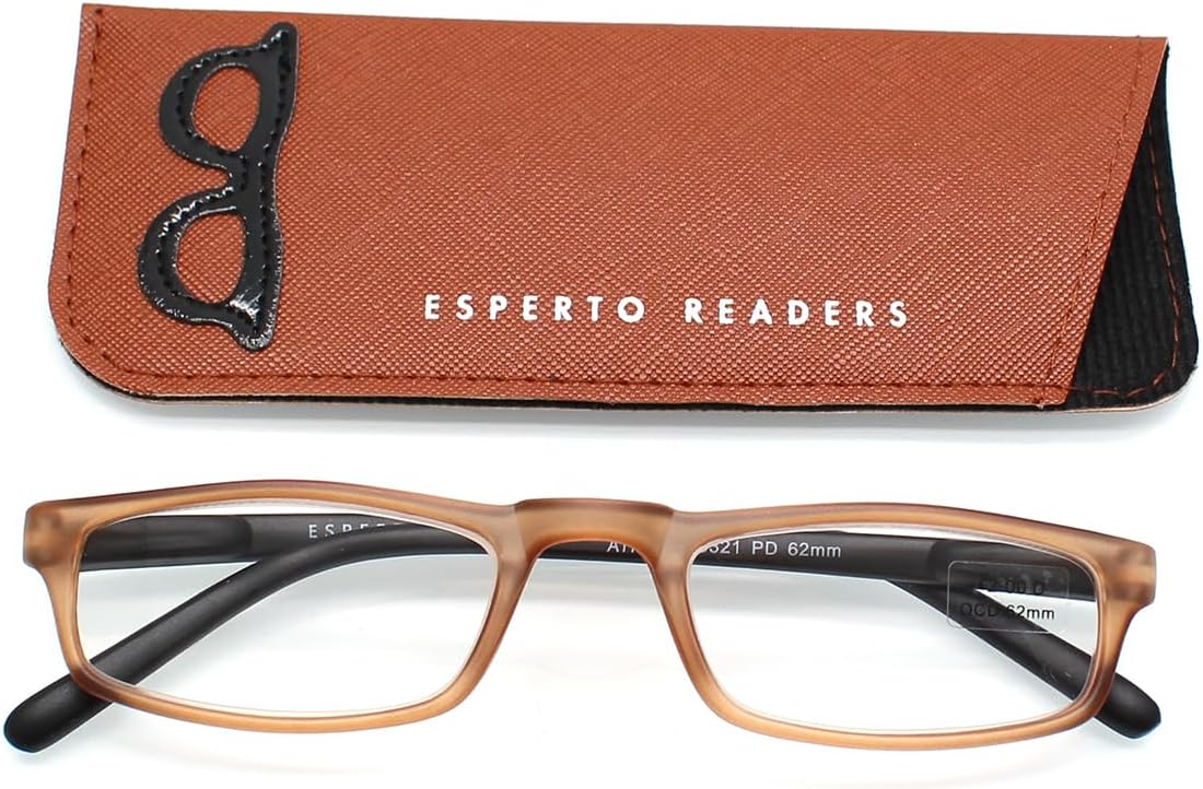 ATHENS Full Rim Reading Glasses - Brown (For Men & Women) Power +1.00 to +3.00