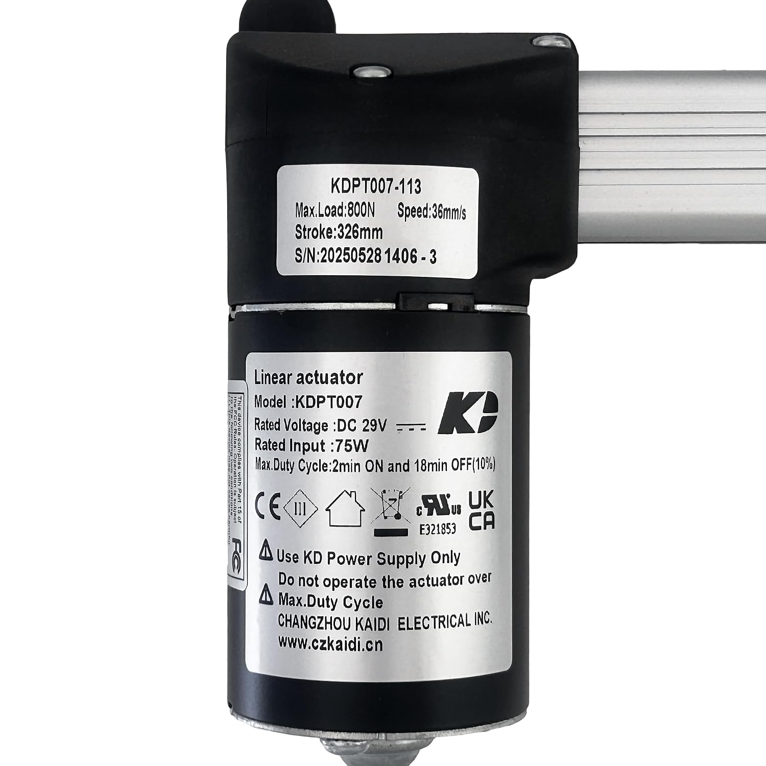 linear actuator kaidi model kdpt007-113 power recliner lift chairs motor replacement