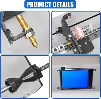 Automatic Coil Winding Machine, 900RPM/ 1200RPM Automatic Winding Wire Machine with LCD Screen, Cable Tube Amplifier Winding Machine, for Fishing Line Winder,Enameled Wire(0.02mm-1.5mm/1200rpm)