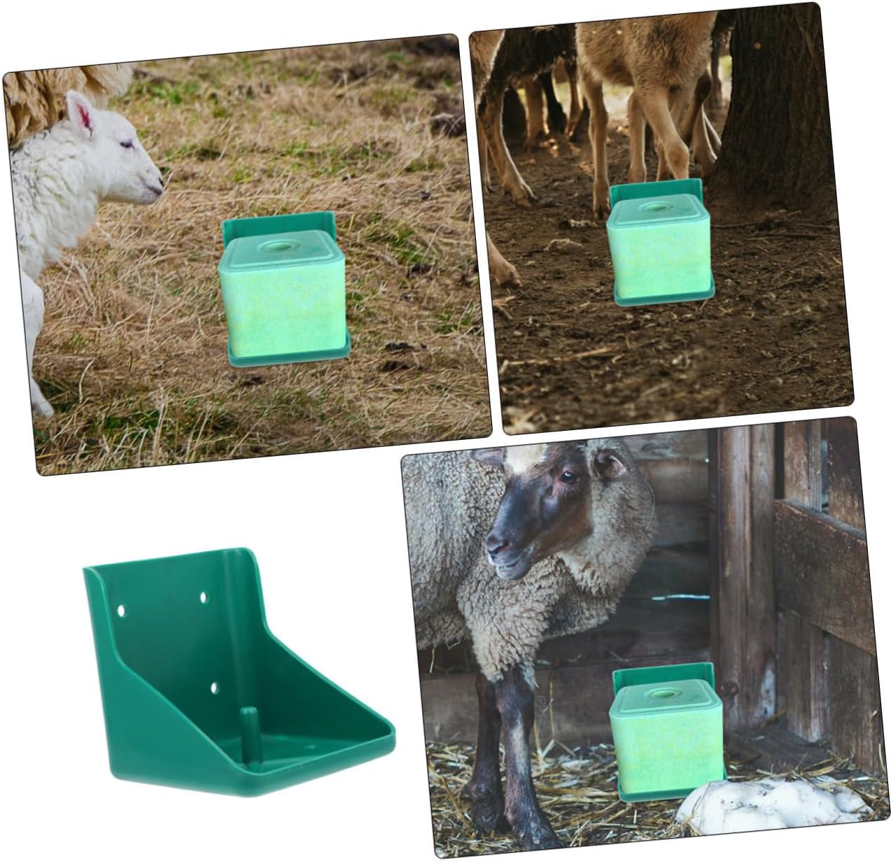 2Pcs Sheep Salt Block Holder Rack Convenient Salt Feeding Accessory for Cattle Horses Livestock Durable Nutrition Lick Brick Box for Optimal Growth