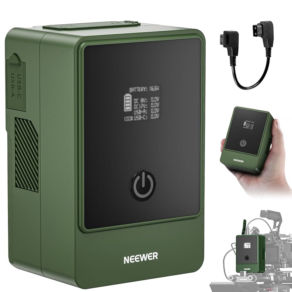 NEEWER ミニVマウントバッテリー 6800mAh 99Wh Amazon | NEEWER ミニVマウントバッテリー 6800mAh 99Wh 14.5V
