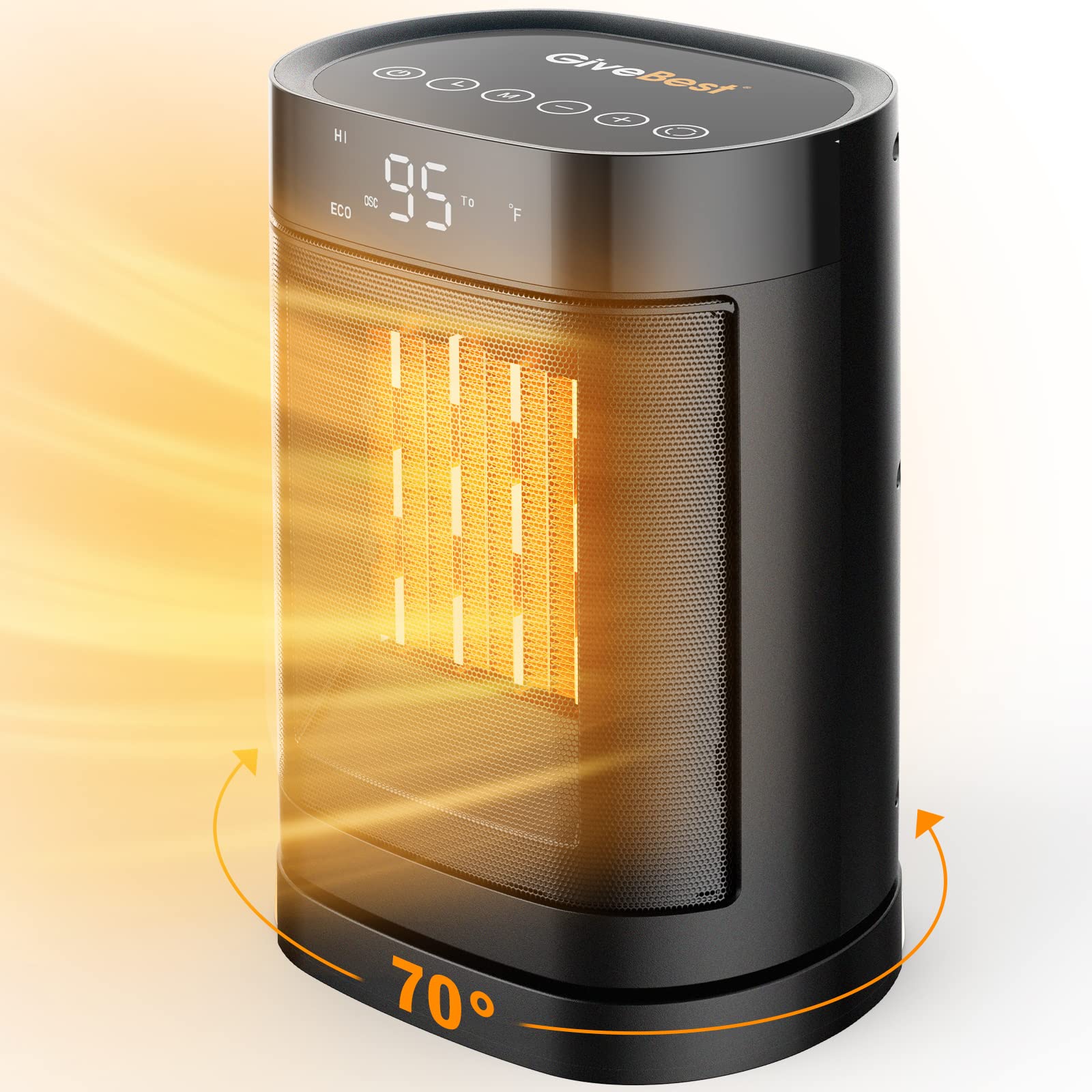 Buy GiveBest Space Heater, 1500W Electric Portable Heater with Digital