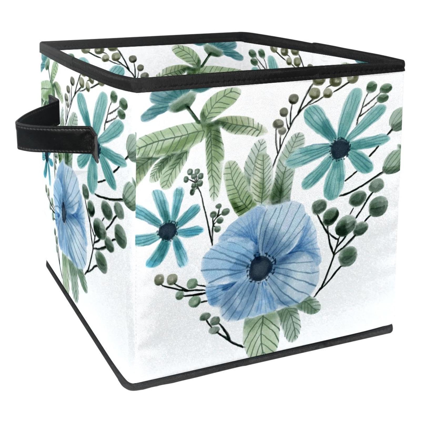 Boîte de rangement pliable pour jouets et chambre d'enfant cœur de fleur