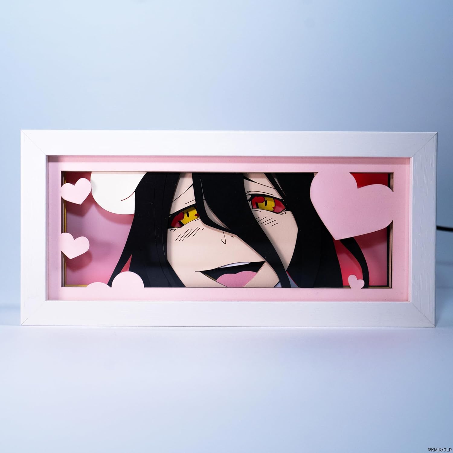Overlord - Albedo Light Box – Anime Lamp Figure Night Light, 16 Color RGB LED – 3D Anime Room Décor Gift for Otaku