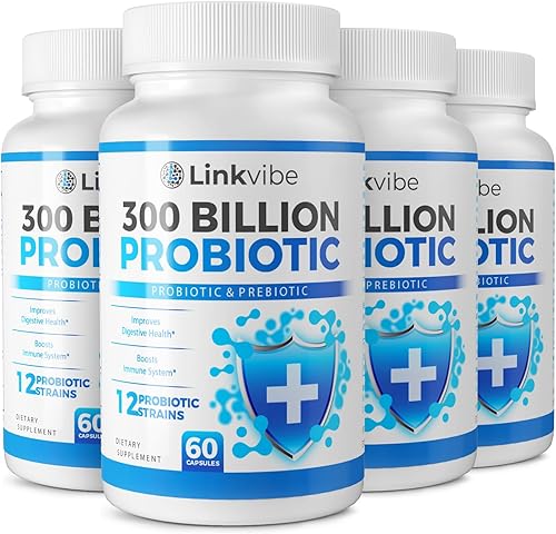 Probiótico 300 mil millones de UFC  12 cepas de probióticos con prebióticos orgánicos para la salud digestiva y intestinal, inmune, hinchazón