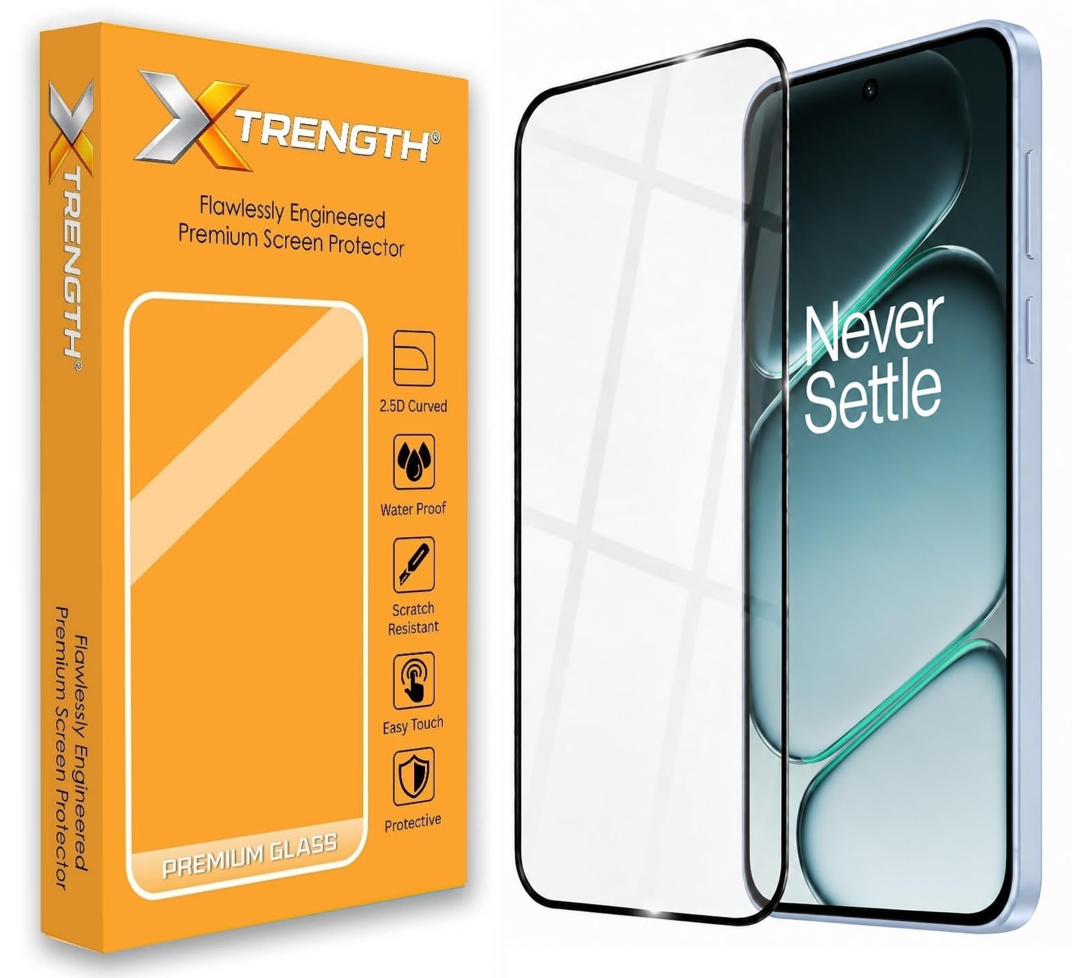 Advanced HD+ Tempered Glass Gorilla Screen Protector Designed for OnePlus Nord CE6 5G - Edge to Edge Full Screen Coverage with Easy Installation Kit (Anti-Scratch)-image-10