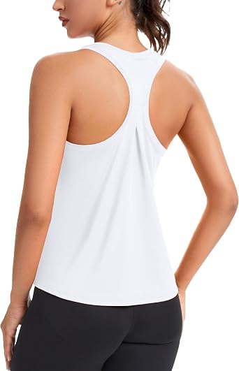 MathCat Womens Workout Tank Tops Racerback Sleeveless Tops Loose Fit Yoga Shirts Athletic Running Tank Top for Women XS-XL