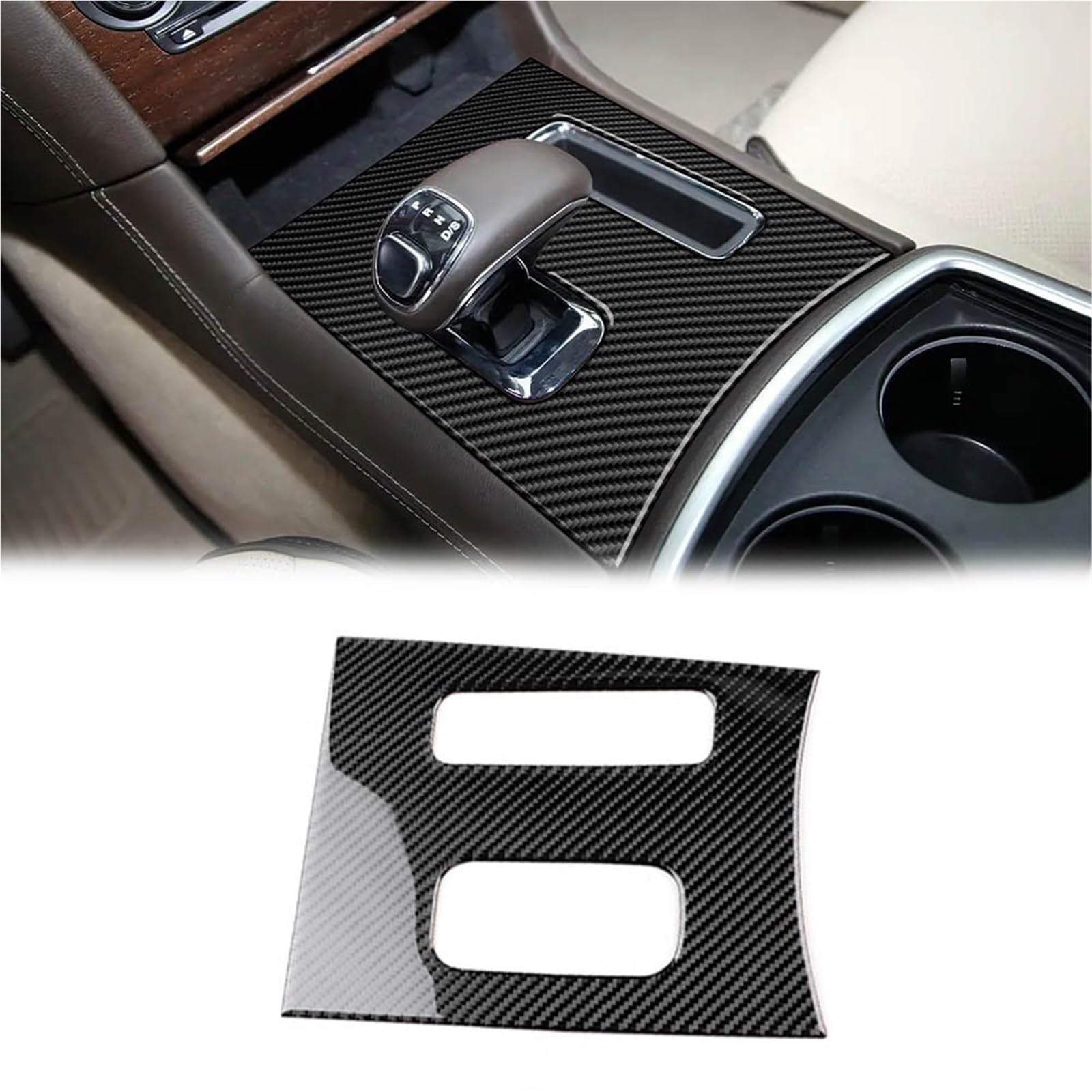 Interior Decoration for Chrysler 300 300C 2011-2014 Carbon Fiber Sticker LHD RHD Car Central Control Gear Panel Accessories