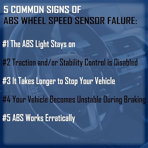 Miniatura 8 de HiSport ALS2688 - 2 sensores de velocidad de rueda ABS delanteros, compatible con Mercedes-Benz C250 C300 C350 2012, 2013, 2014, 2015 Reemplazar