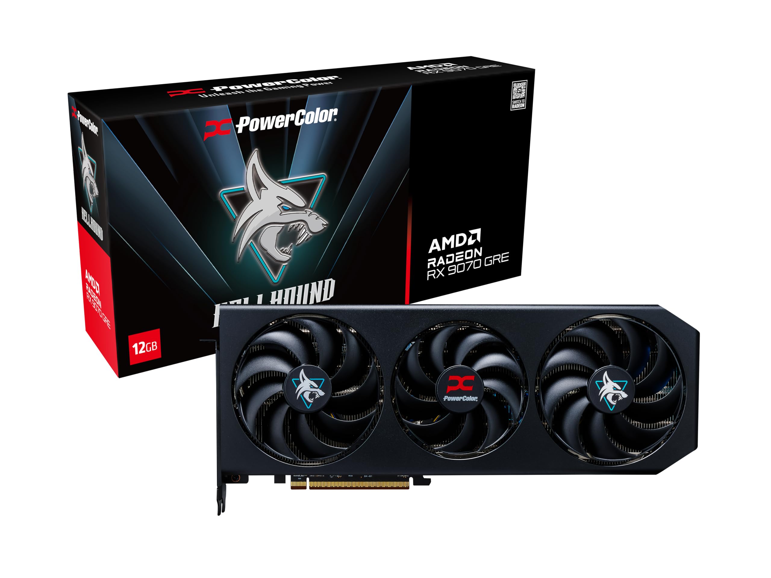 PowerColor Hellhound AMD Radeon RX 9070 GRE 12GB GDDR6