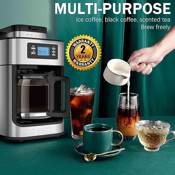 Cafetera de Goteo y Expreso con Molino Integrado para Hogar miniatura 6