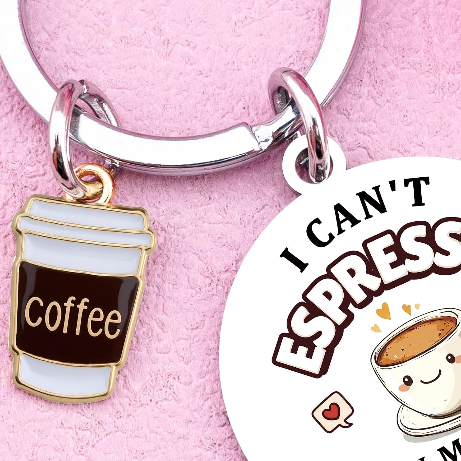 Coffee Lovers Gifts Ideas For Women Coffees Accessories Funny Espresso coffee Theme Gifts Keychain Coffee Gift Basket For Men