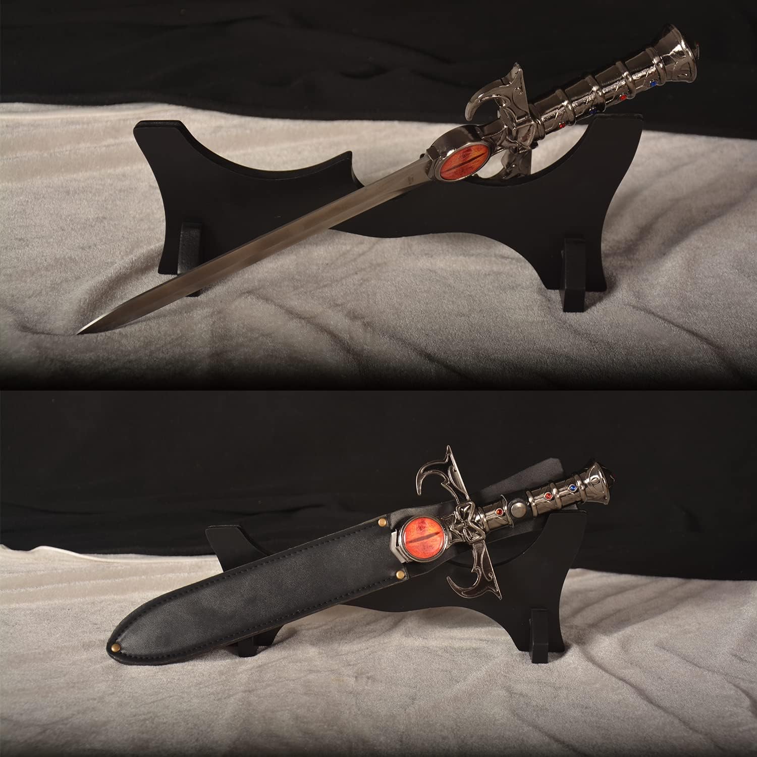 The Samurai Sword of Michonne, Zombie Katana Katana 41 inches，1065 high Carbon Steel Clay_Tempered Steel Handmade Real Sharp