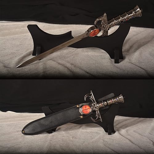 Vista 21 de SV Espada de anime hecha a mano para cosplay, espada mística de tigre-gato, espada mística, espada de presagios, ojo de Thundera/Tygra, varios 122