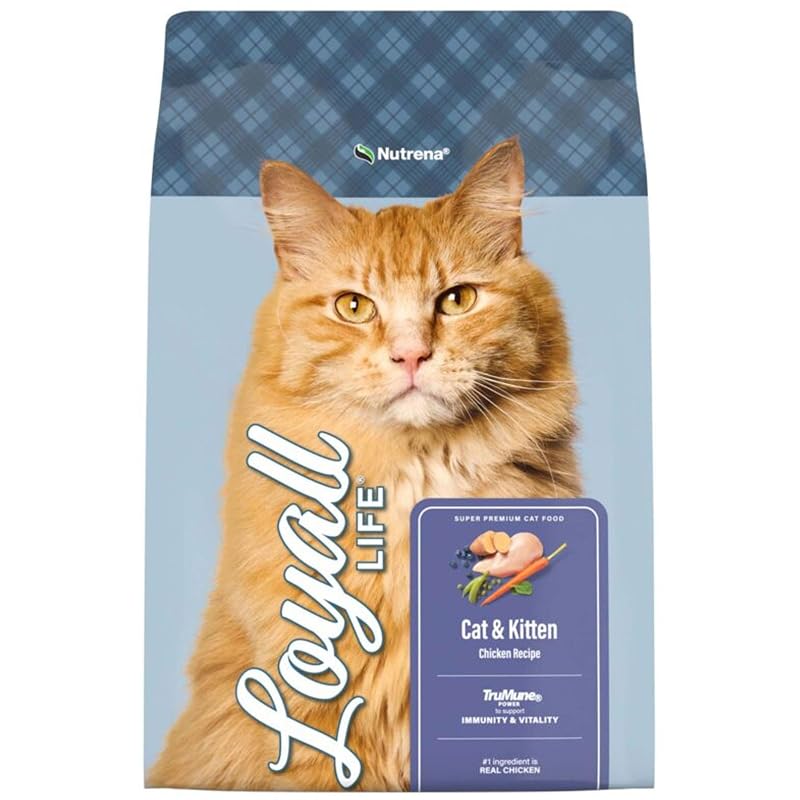 Ração seca para gatos e filhotes sabor frango Nutrena Loyall Life Cat & Kitten 9,08 kg