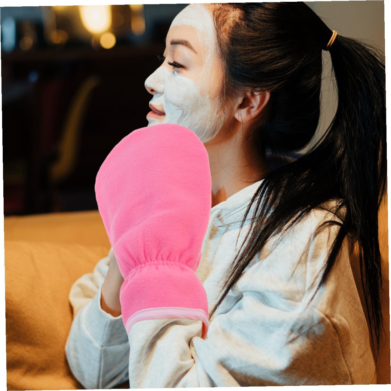 GALPADA Paraffin Wax Hand Spa Gloves 3 Pairs Moisturizing Essential Oil Mittens Hand Care Gloves for Women at Home