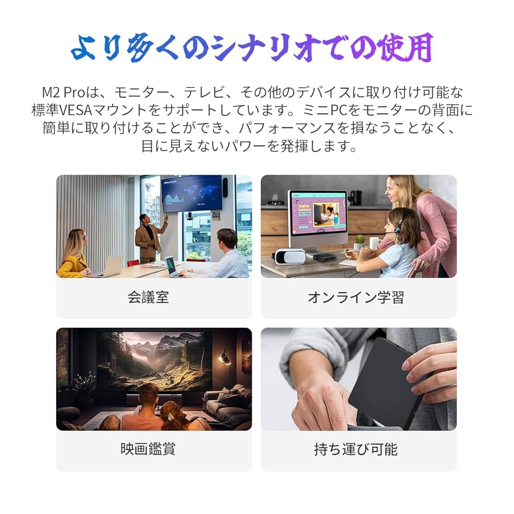 Amazon.co.jp: 2024 NEW ミニ PC Windows 11 8GB RAM 256GB ROM