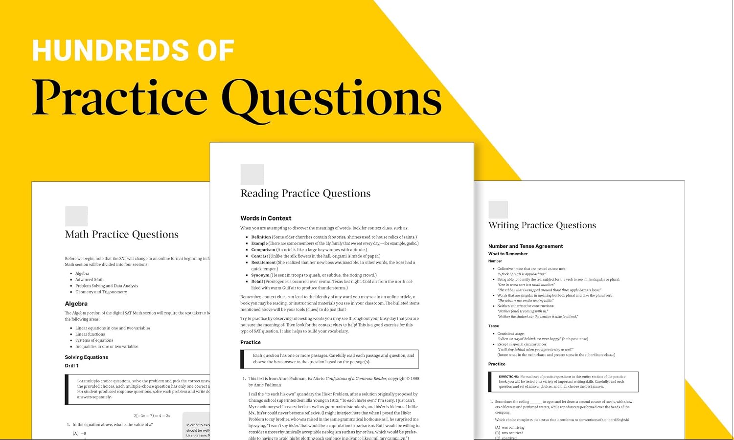 Digital SAT Practice Questions 2024: More than 600 Practice Exercises for the New Digital SAT + Tips + Online Practice (Barron's SAT Prep)