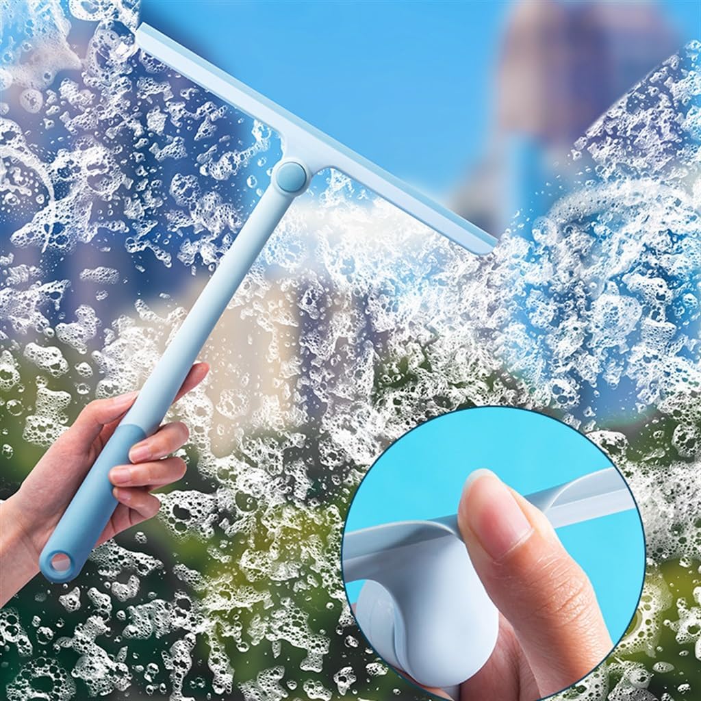 360° Rotating Glass Scraper Household Window Scraping Manual Bathroom Wiper