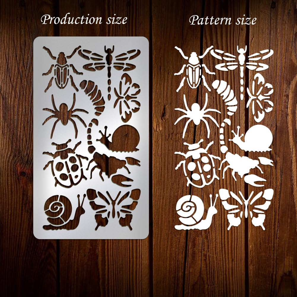 Stencil Metallo Caratteri Cinesi - 101x177 Mm Per Decorazioni Fai Da Te