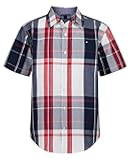 Boy's Short Sleeve Blue Skies Plaid Shirt (Big Kids)