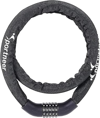 ワイヤーロック 5桁ダイヤル式 自転車 バイク用 盗難防止